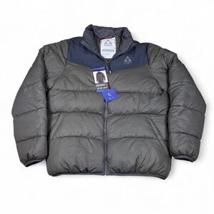 Gerry Puffer Jacket Mens L Gray Blue Insulated Winter Coat